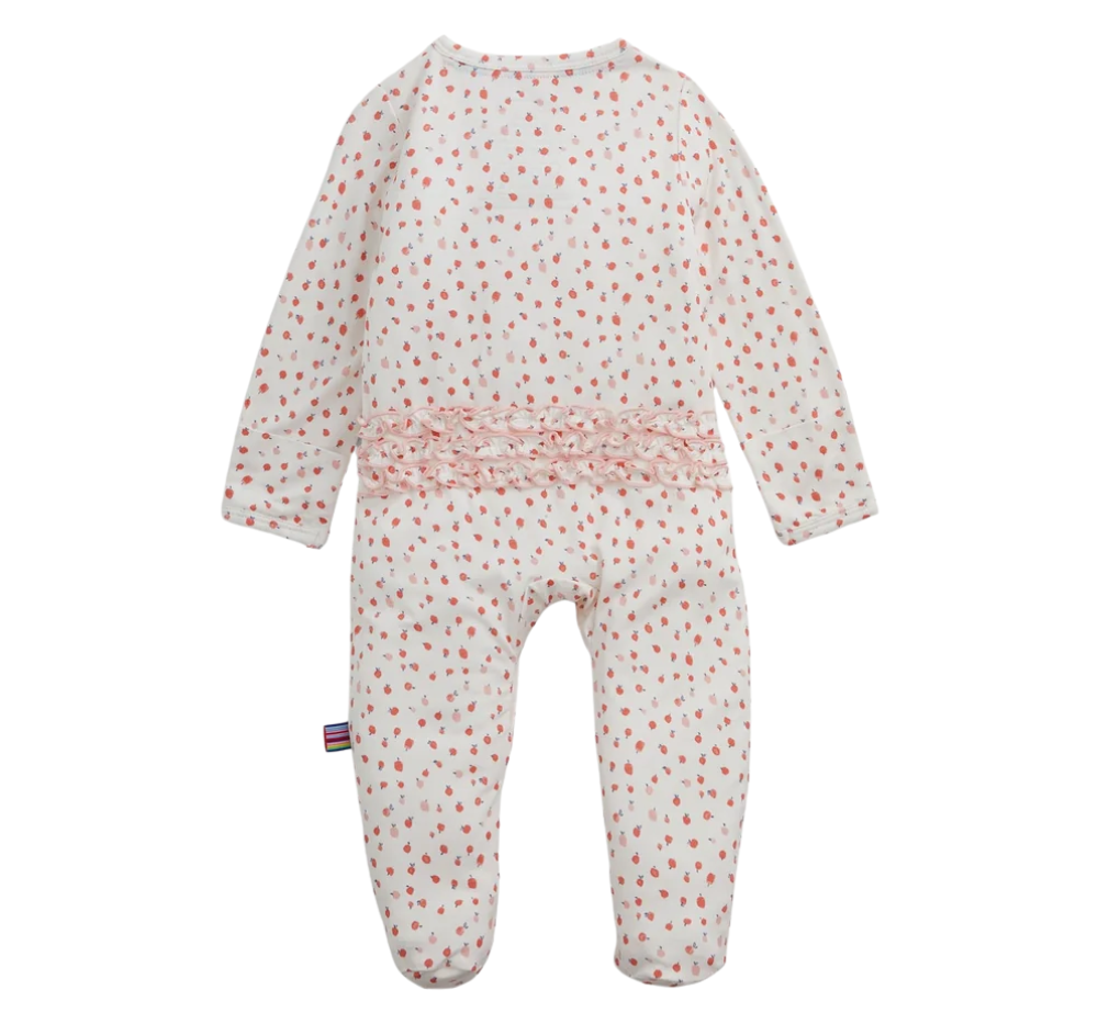 Apple Blossom Ruffle Footie