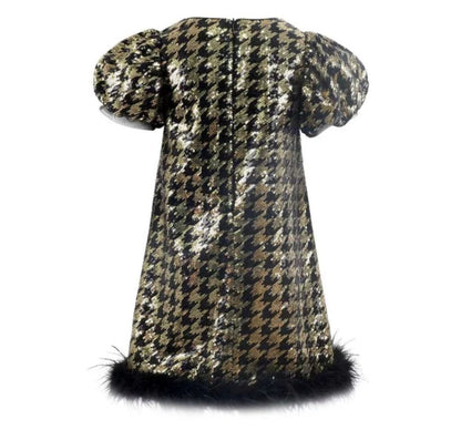 Starlet Houndstooth Dress