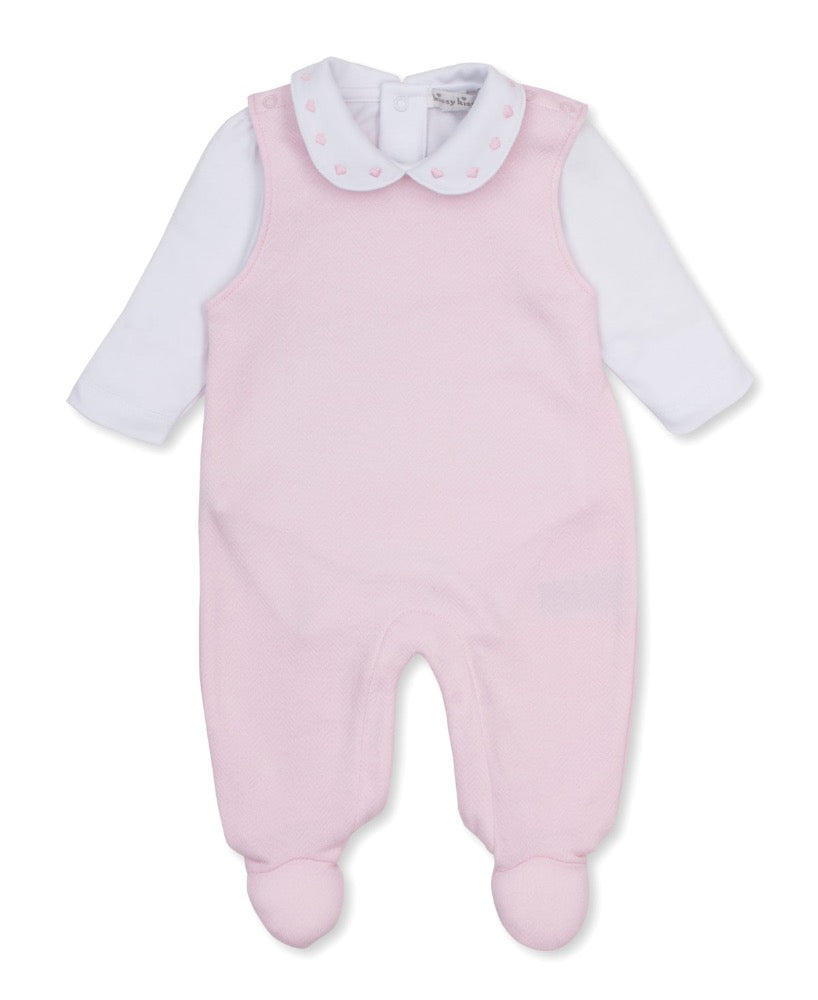 Jacquard Overall Set Mix Baby Blessings Pink