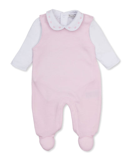 Jacquard Overall Set Mix Baby Blessings Pink