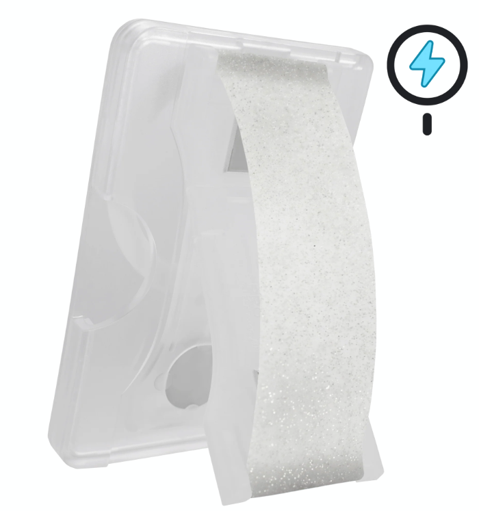 Pro Wallet Magsafe Crystal Clear Glitter