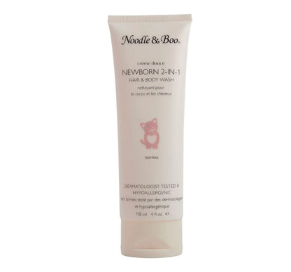 Baby Bath & Massage Gift Set Peach Flowers