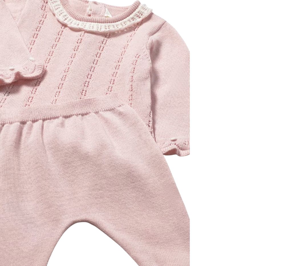 Conjunto Polaina Tricot Cuarzo