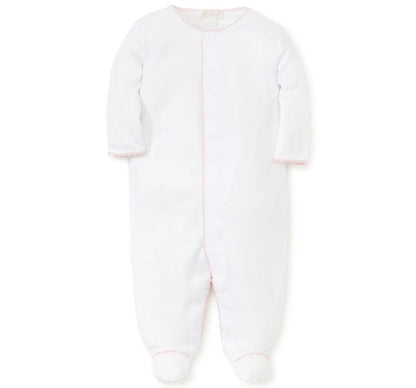 Premier Basics Footie White/Pink