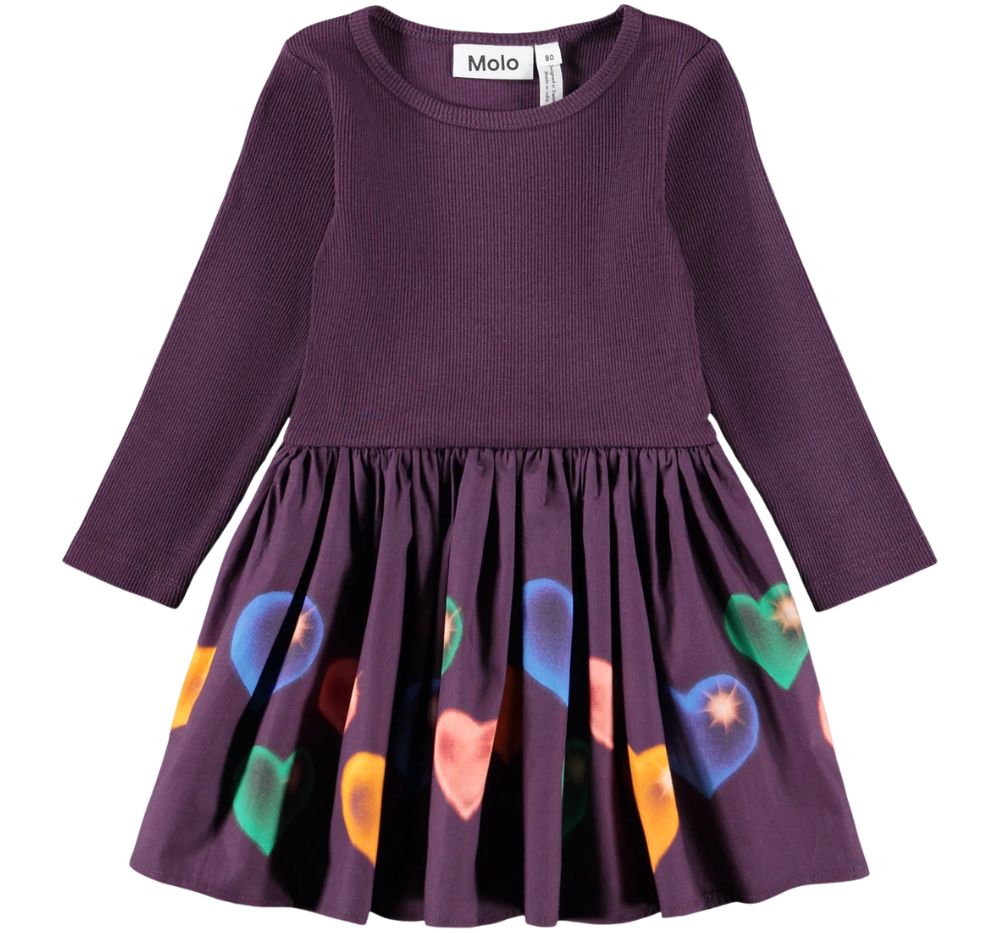 Candi Dress Berry Hearts