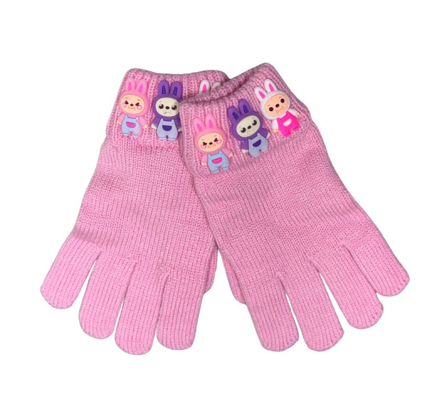 Cuesters Winter Gloves Labubu Pink