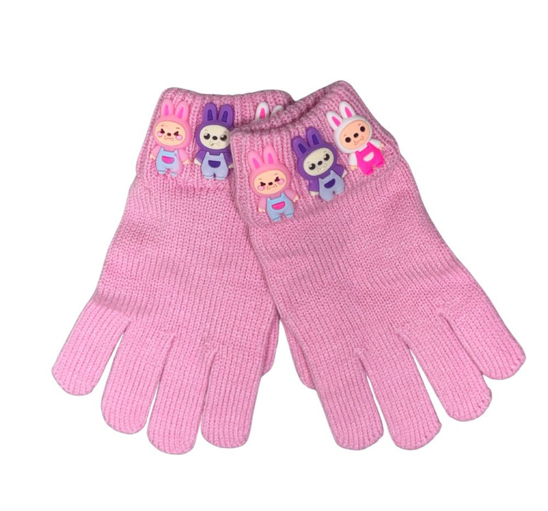 Cuesters Winter Gloves Labubu Pink
