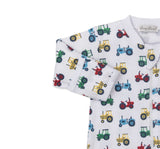 Footie W/Zip Trusty Tractors Multi