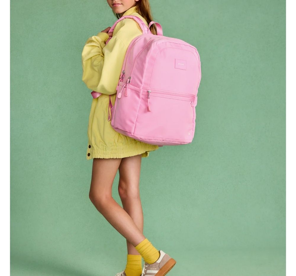 Kane Double Pocket  Backpack Pink