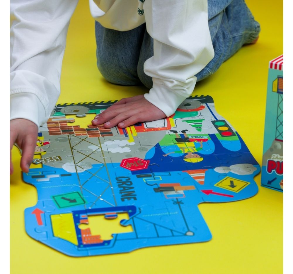 60 PC Shaped Puzzle Construction