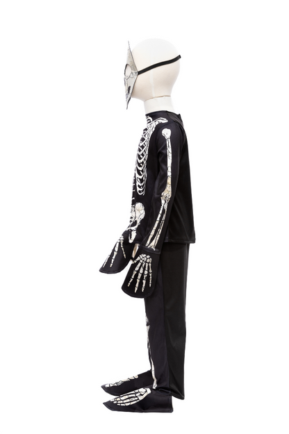 Glow in the Dark Skeleton Shirt Pants & Mask