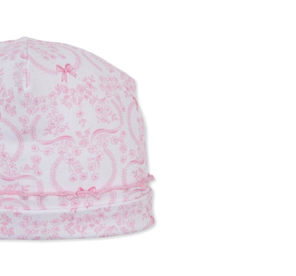 Hat Delicate Blooming Bows Pink