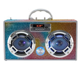 Swirl Bling Retro Bluetooth Bombox