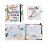 Magic Water Coloring Cards Jungle