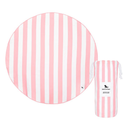 Towels Beach Malibu Pink Round
