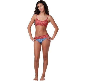 Highs And Lows Bandana Red Bikini Set