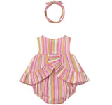 Cojunto 3 Piezas Con Diadema Short Rose