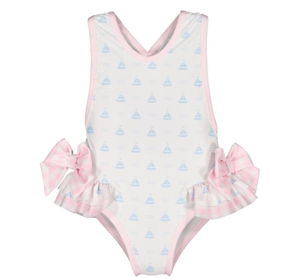 Blue Sailboats Swimsuit