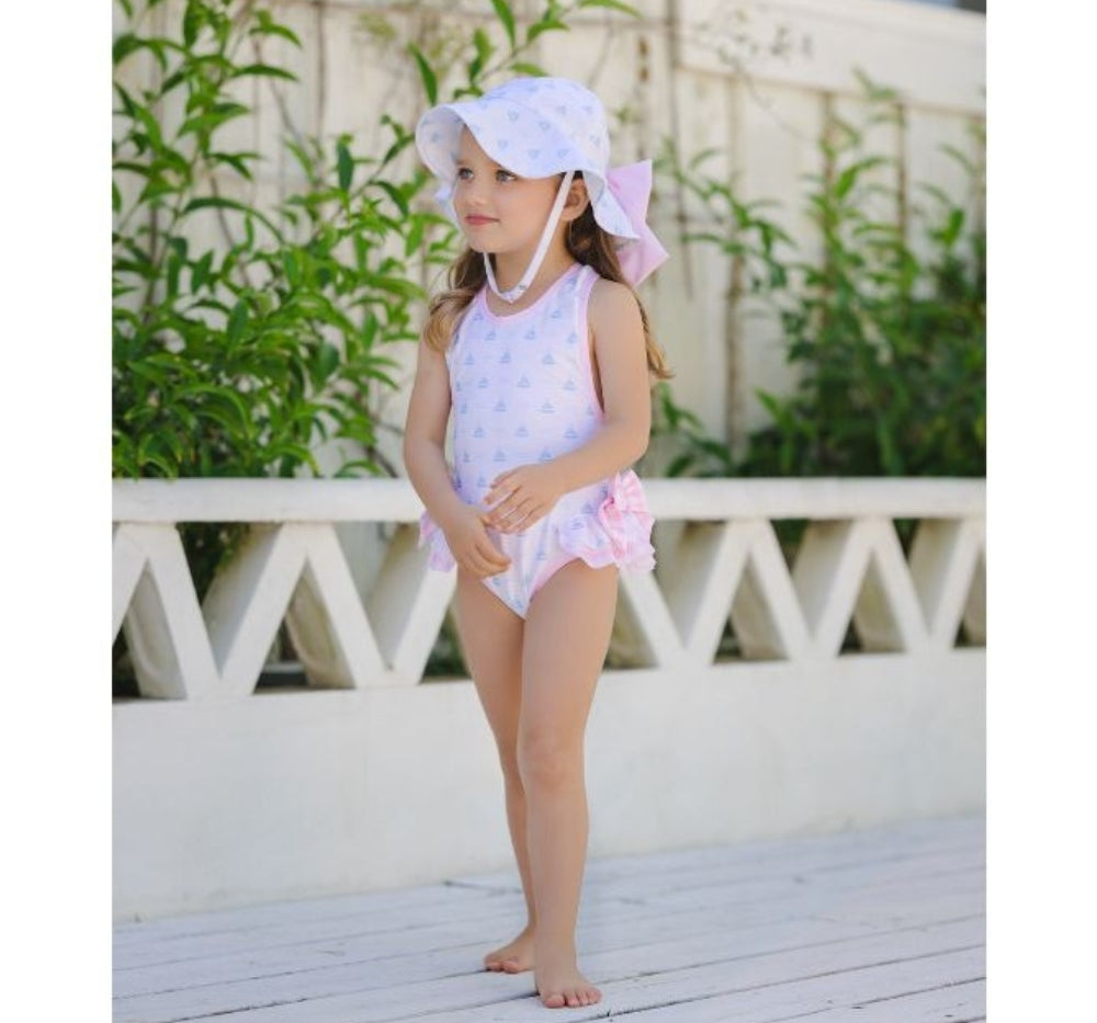 Blue Sailboats Swimsuit