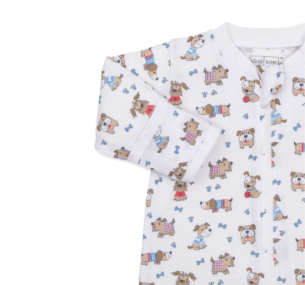 Footie W-Zip PRT PJs Dog Walk