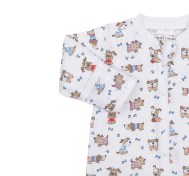Footie W-Zip PRT PJs Dog Walk