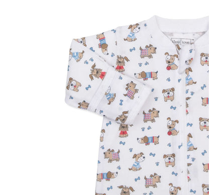 Footie W-Zip PRT PJs Dog Walk
