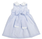 Blue Seersucker Dress