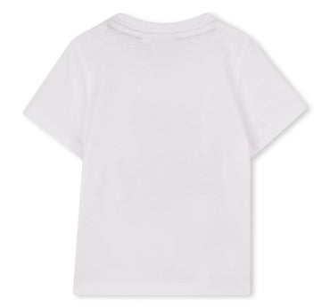 T-Shirt With/Boss Graphic Centered White