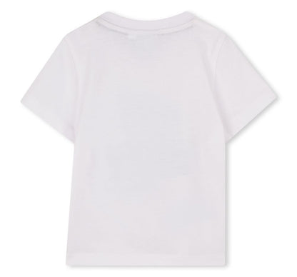 T-Shirt With/Boss Graphic Centered White