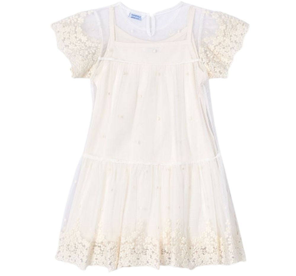 Vestido Tul Bordado