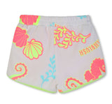 Terry Towel Seashell Zip Up Sweatshirt & Shorts