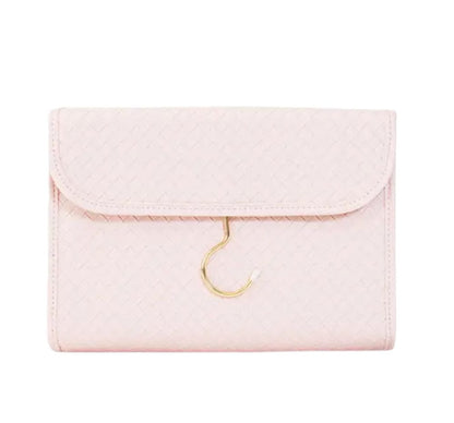 Woven Shell Hanging Toiletry Case