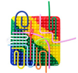 Silly Tubes Silicone Sensory Square Multi
