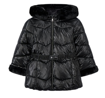 Chaqueton Metalizado Cinturon Negro