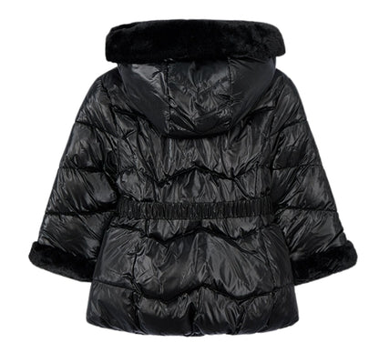 Chaqueton Metalizado Cinturon Negro