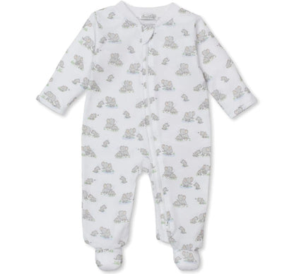 Footie W/Zip Prt Elephant Espirit Multi