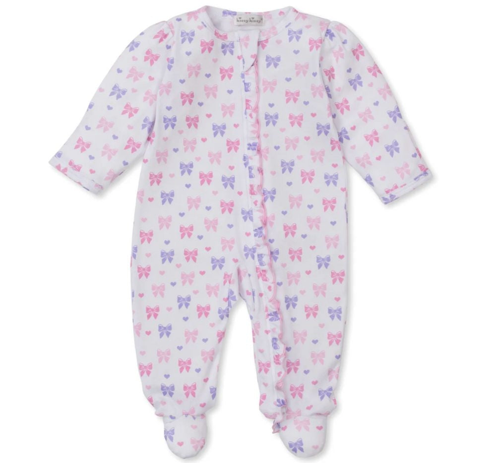 Footie Prt Billowy Bows Multi