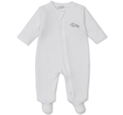 Jacquard Footie W/Zip Elephant Espirit Multi