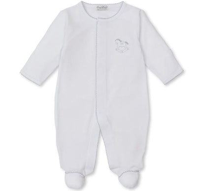 Footie Riding Rockers White/Silver
