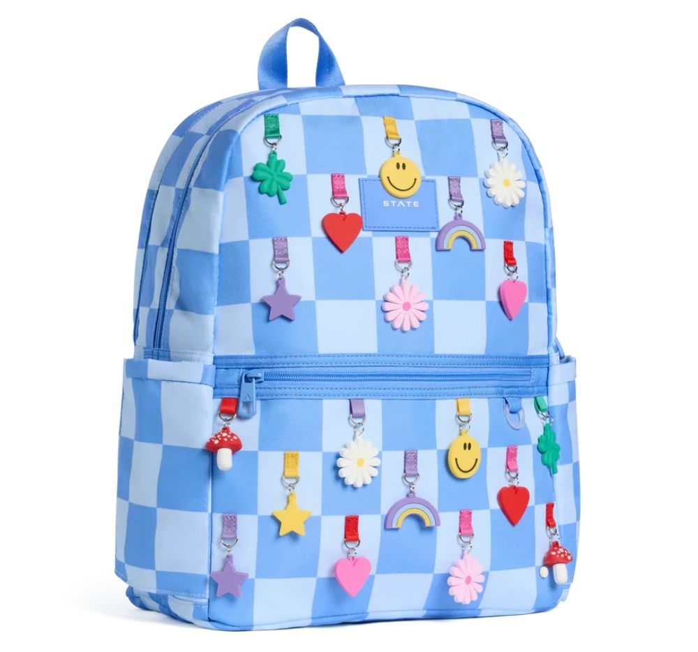 Kane Double Pocket Backpack  Charms Blue