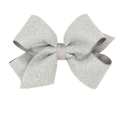 Med Sparkle/GG Overlay Bow Gray
