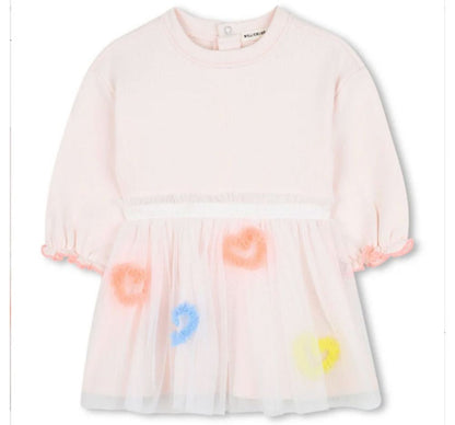 With Heart Detail Pink Courage Dress
