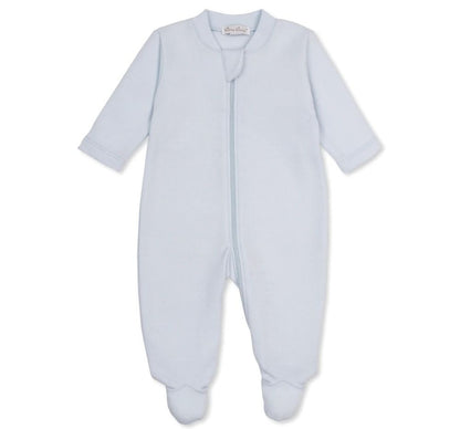 Jacquard Footie Baby Blessings Lt.Blue