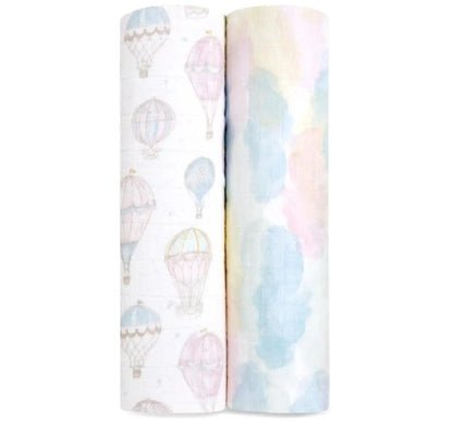 Above The Clouds 2Pack Organic Swaddles