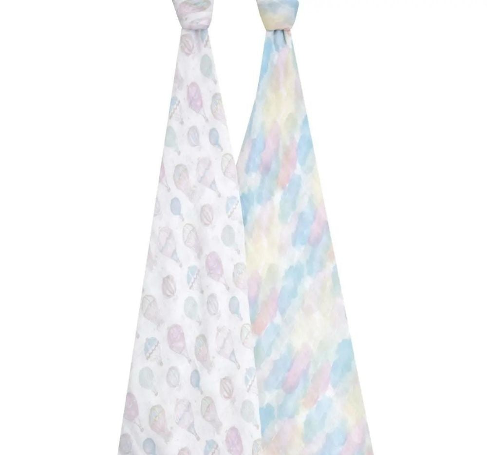 Above The Clouds 2Pack Organic Swaddles