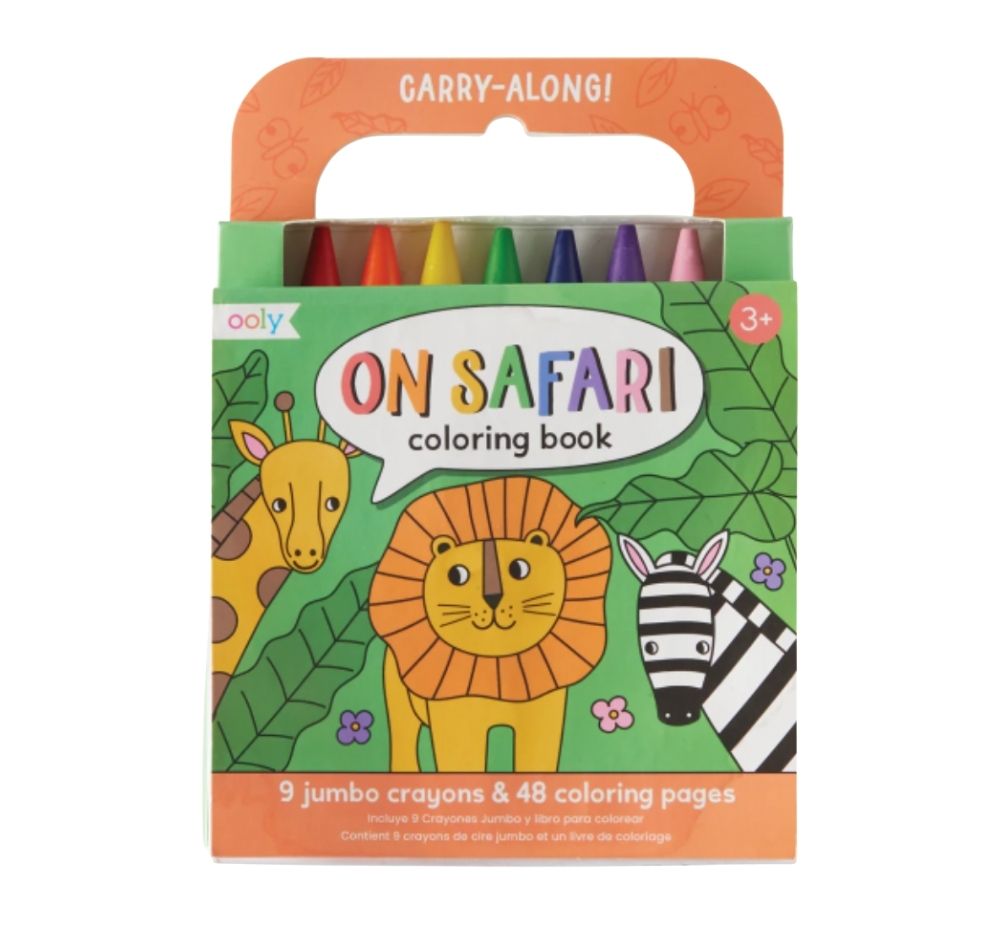 Carry Along On Safari Coloring Book