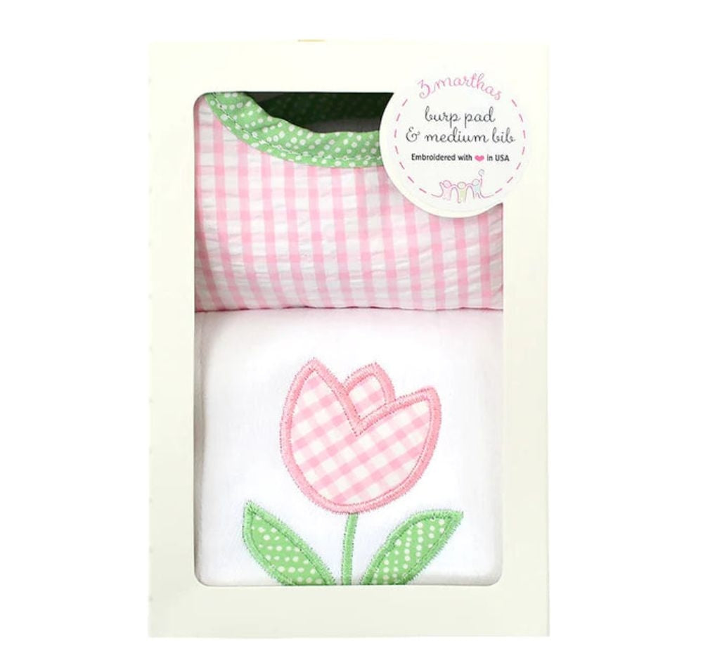 Tulip Bib/Burp Box Set