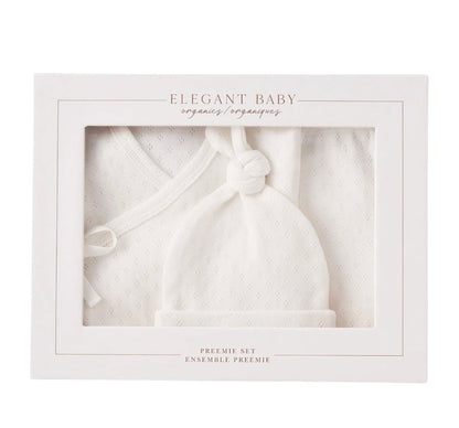 Boxed Pointelle Set White Preemie