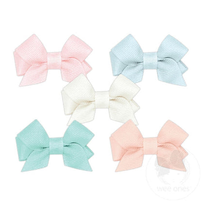 5pk Tiny Bow Multi Ppk,Mnt,Wht,Blv,Ltp