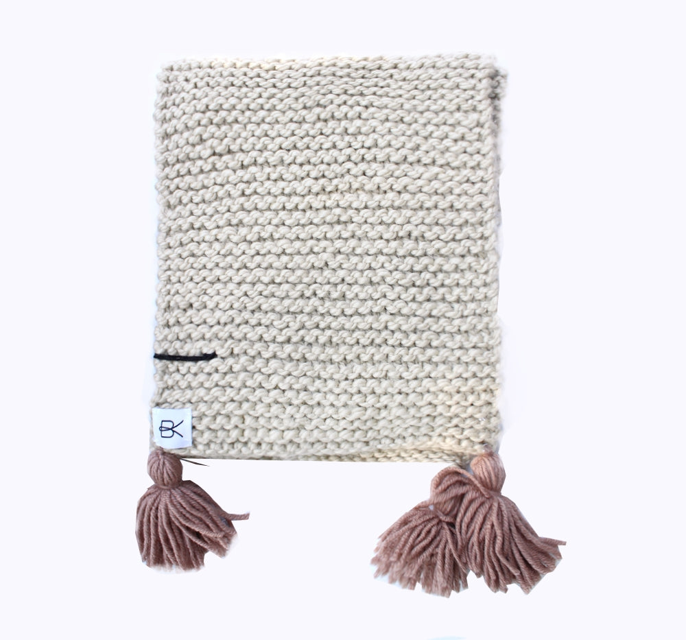 Bufanda Tassel - Binge Knitting